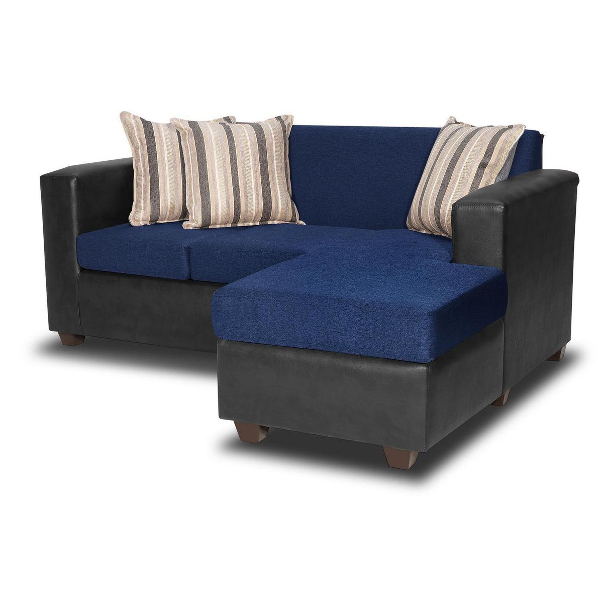 INTERMUEBLES - Sofá Seccional 4 cuerpos INVICTUS 186x87x140 cm Azul