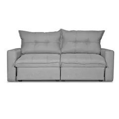INNOVAMUEBLES - Sofá 2 cuerpos MAGESTIC 203x100x114 cm Gris claro