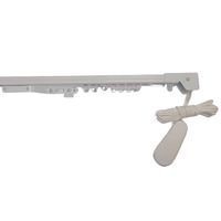 Riel cortina aluminio blanco 2,6 m