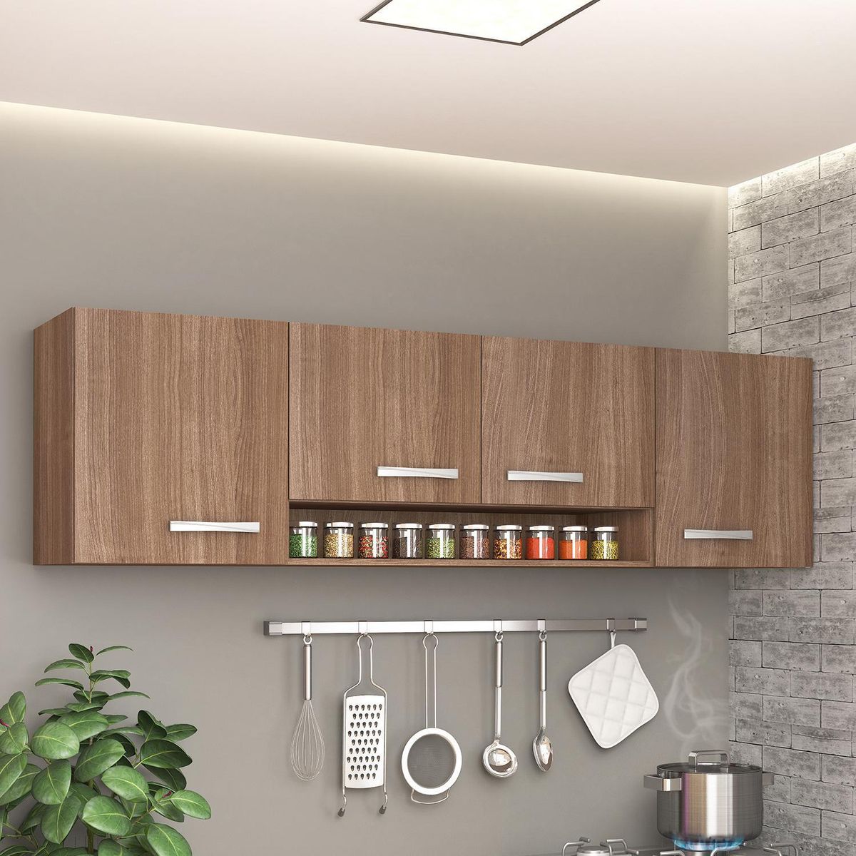 VEKKAHOME - Mueble Aéreo Nido 160x45x29 cm