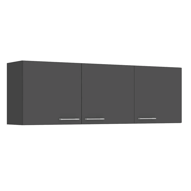 Mueble De Cocina Aéreo Opie Grafito 140x45x29 cm