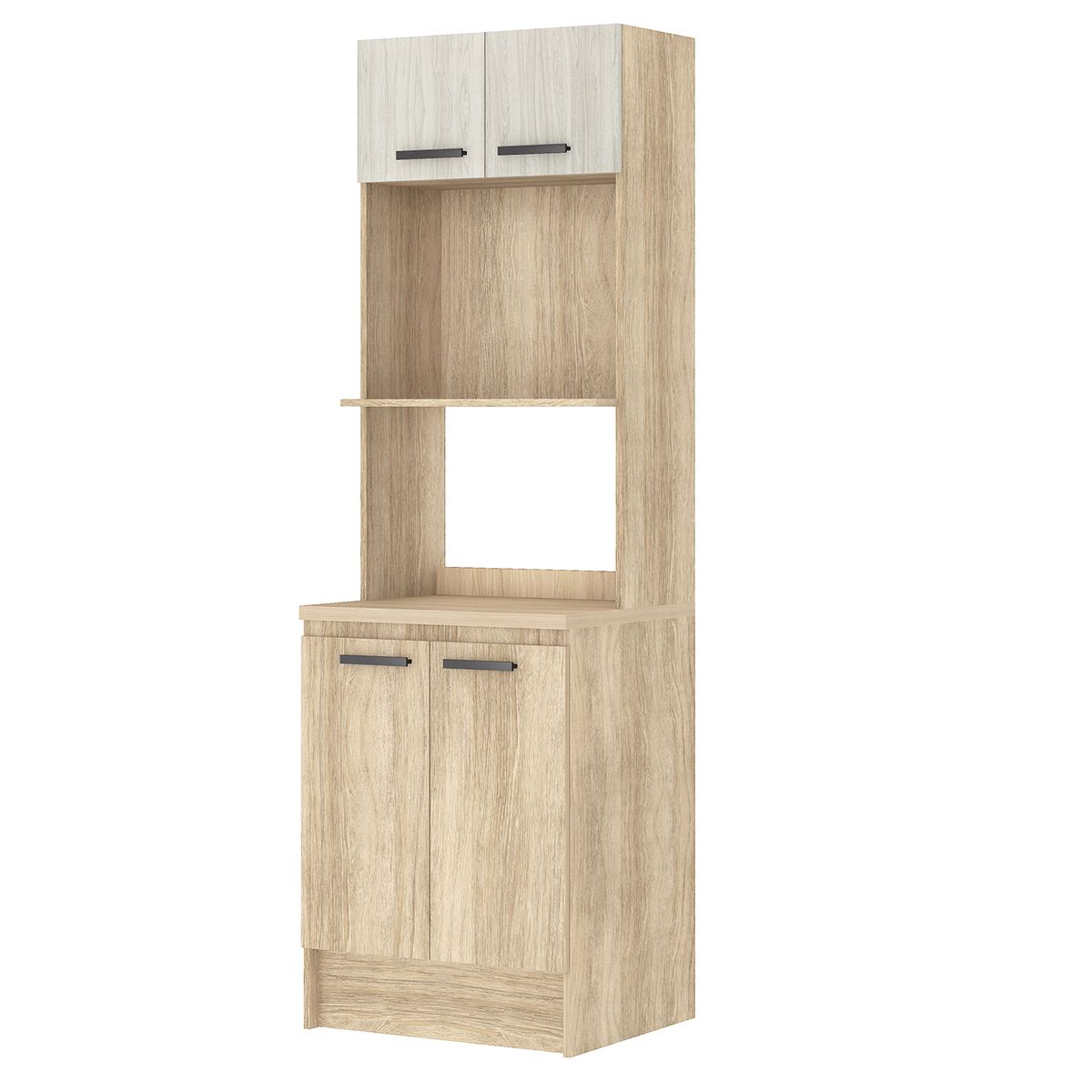 VEKKAHOME - Despensa Mia 4 puertas 62x203,5x48 cm