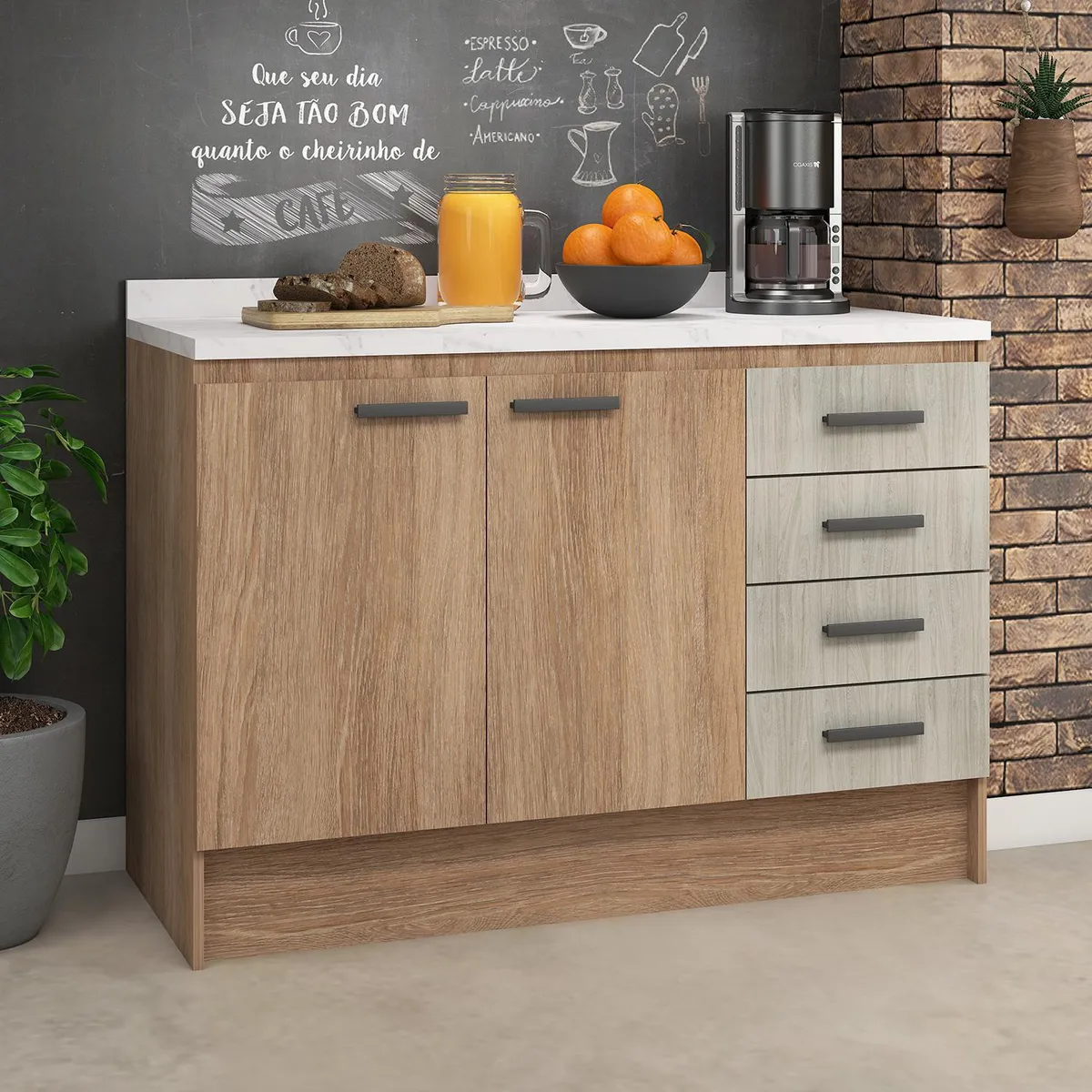 VEKKAHOME - Mueble Base Mia 120x92,5x50 cm
