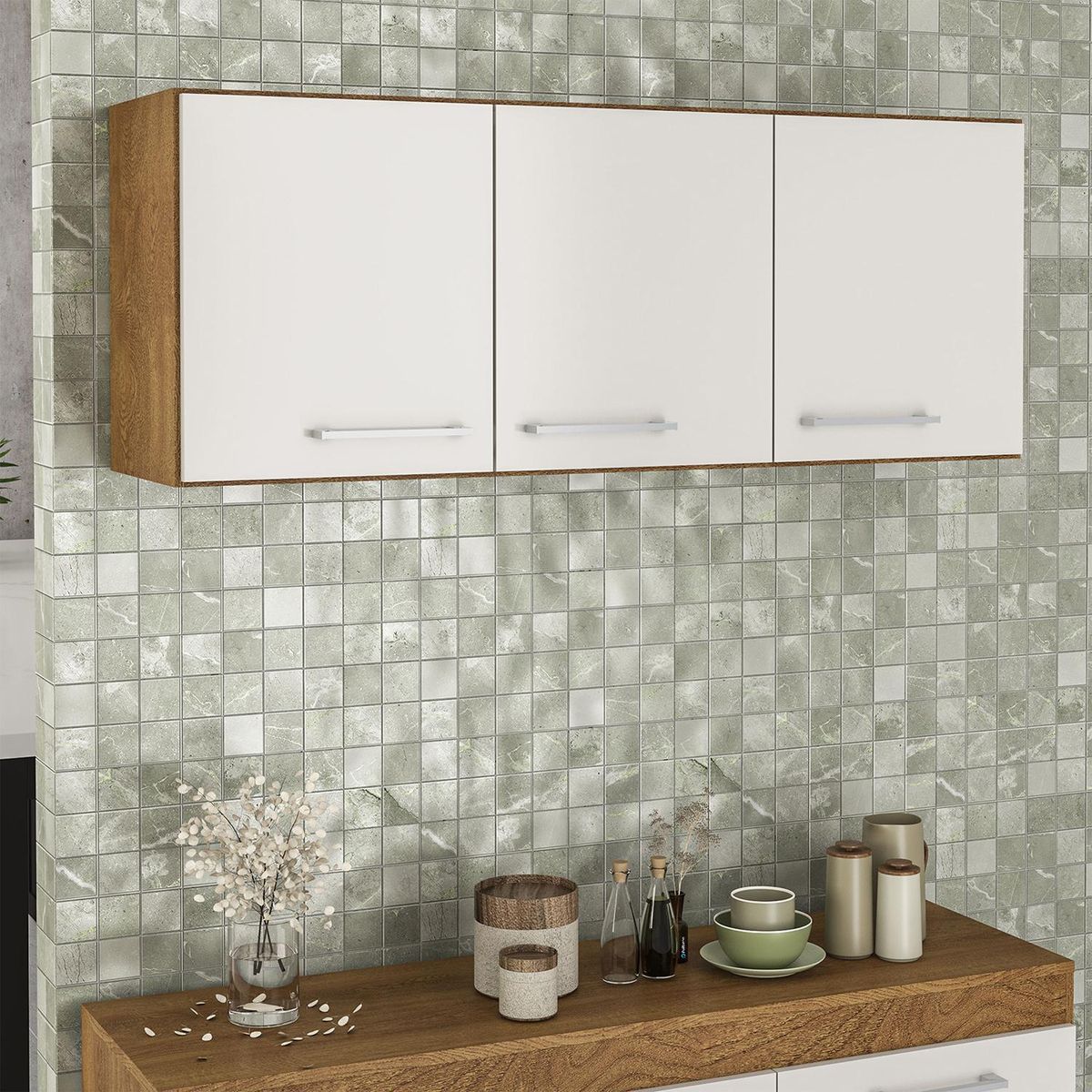 VEKKAHOME - Mueble Aéreo New Opie 113,7x 44,5x30,6 cm