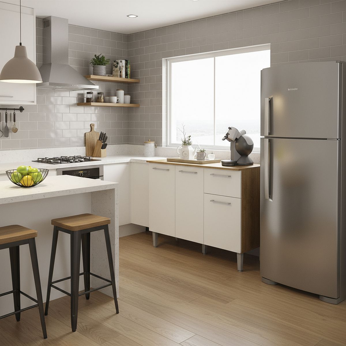 VEKKAHOME - Mueble Base New Evandro 104,5x83,5x49,5 cm