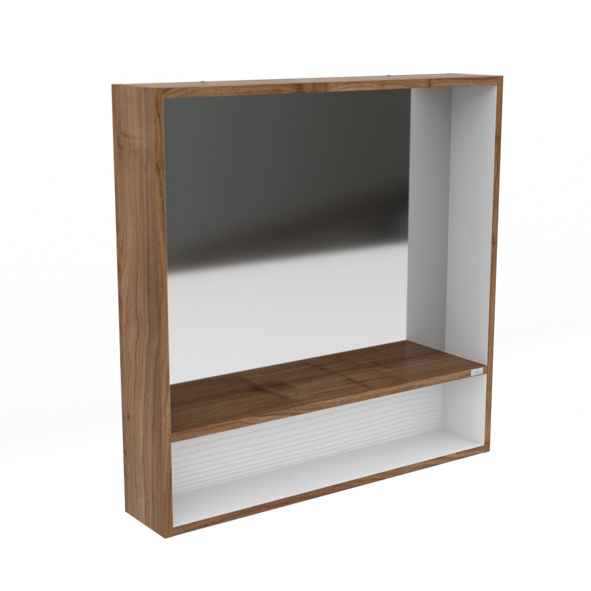 KLIPEN - Espejo 70 cm con repisa mdp y melanina gales