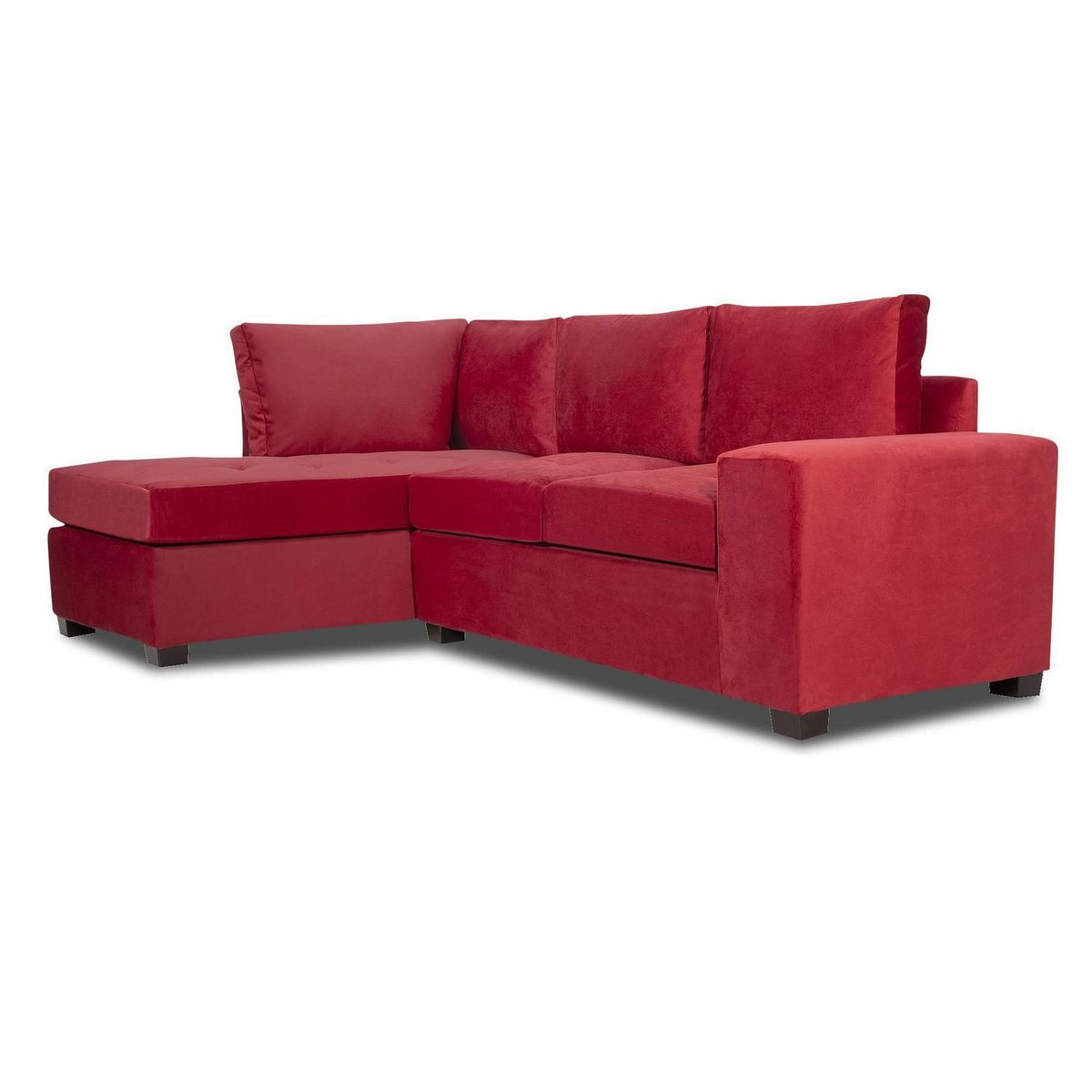 INTERMUEBLES - Sofá Seccional 3 cuerpos MINI SENNA 243x92x160 cm Rojo