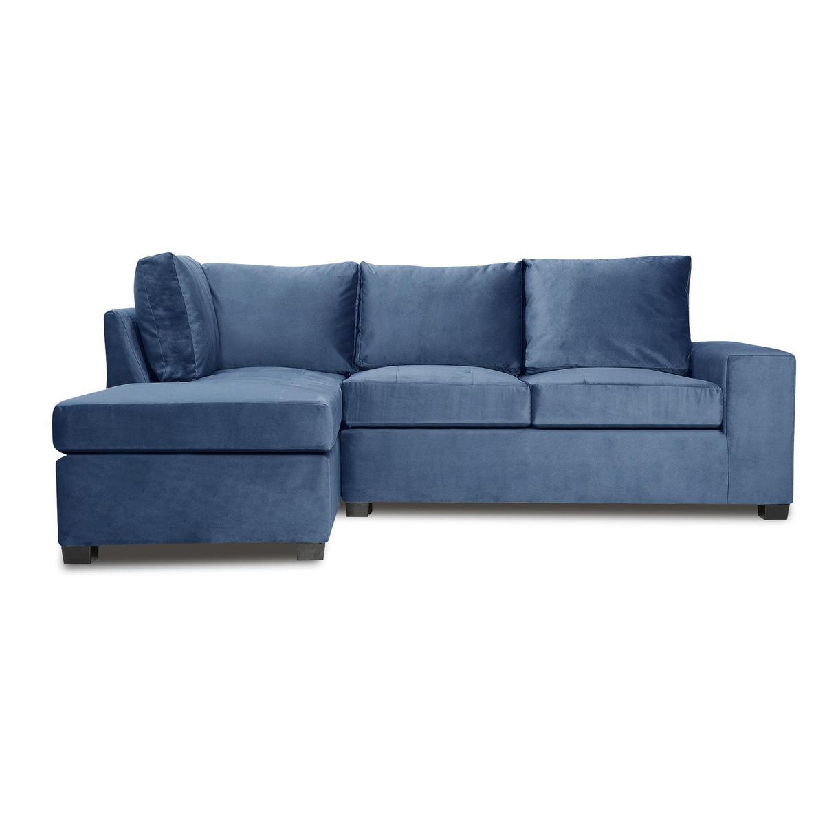 INTERMUEBLES - Sofá Seccional 3 cuerpos MINI SENNA 243x92x160 cm Azul