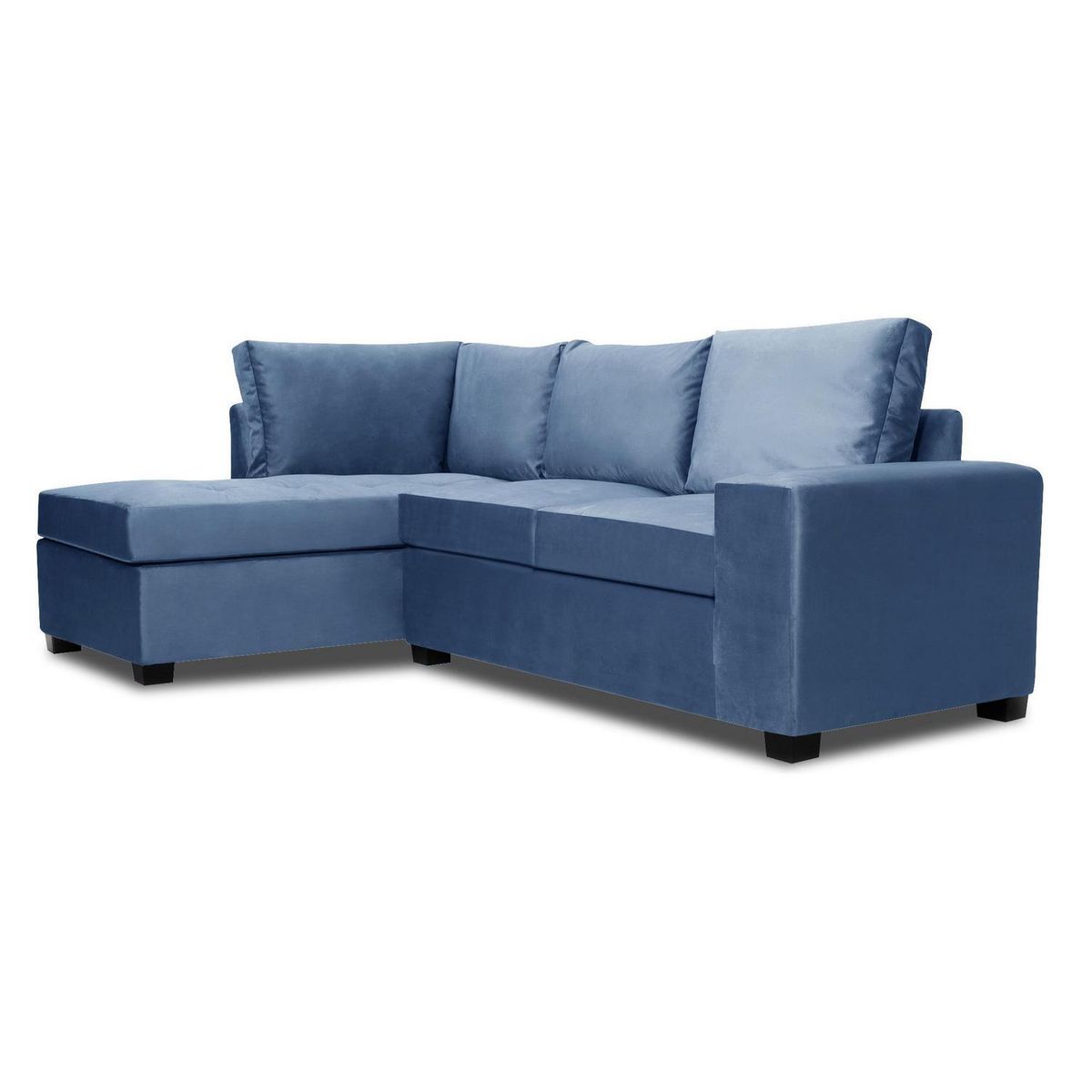 INTERMUEBLES - Sofá Seccional 3 cuerpos MINI SENNA 243x92x160 cm Azul