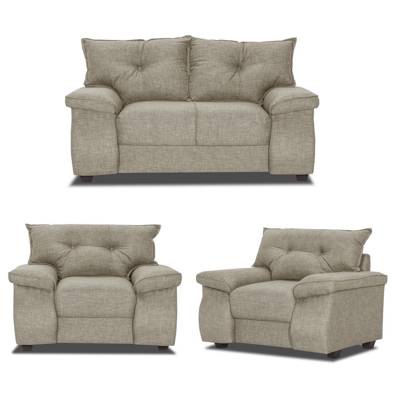 INNOVAMUEBLES - Living 2 cuerpos FORTALEZA 156x90x80 cm Beige
