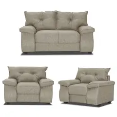 INNOVAMUEBLES - Living 2 cuerpos FORTALEZA 156x90x80 cm Beige