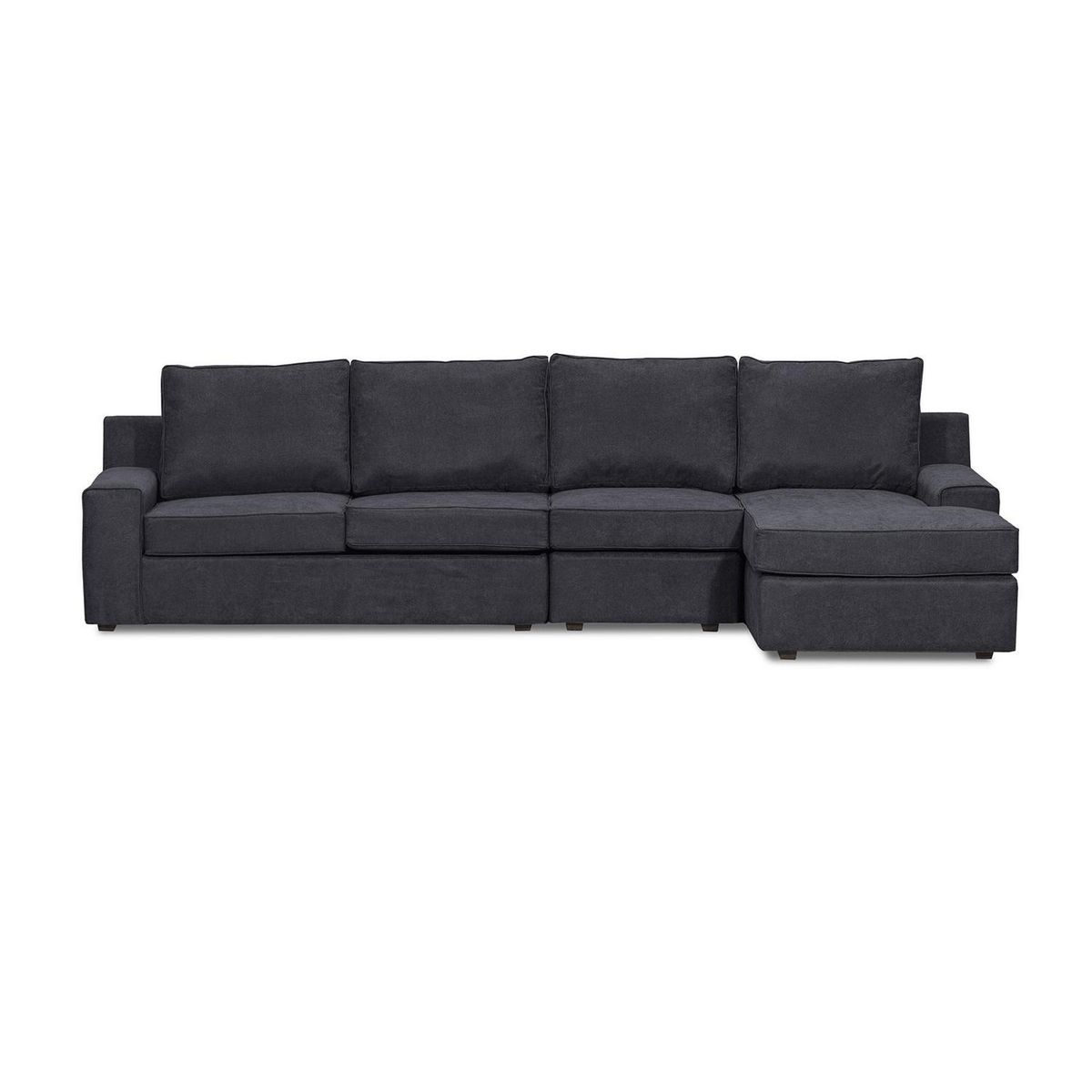 INTERMUEBLES - Sofá Seccional 5 cuerpos BURANO 341x93x160 cm Negro