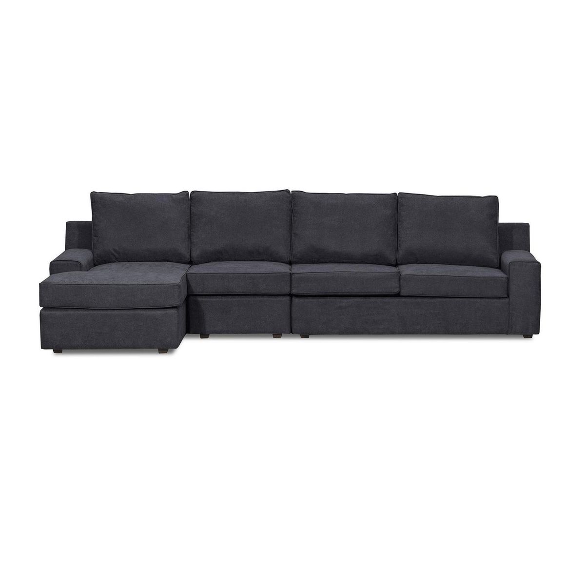 INTERMUEBLES - Sofá Seccional 5 cuerpos BURANO 341x93x160 cm Negro