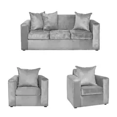INNOVAMUEBLES - Living 3 cuerpos MARCO 186x94x80 cm Gris