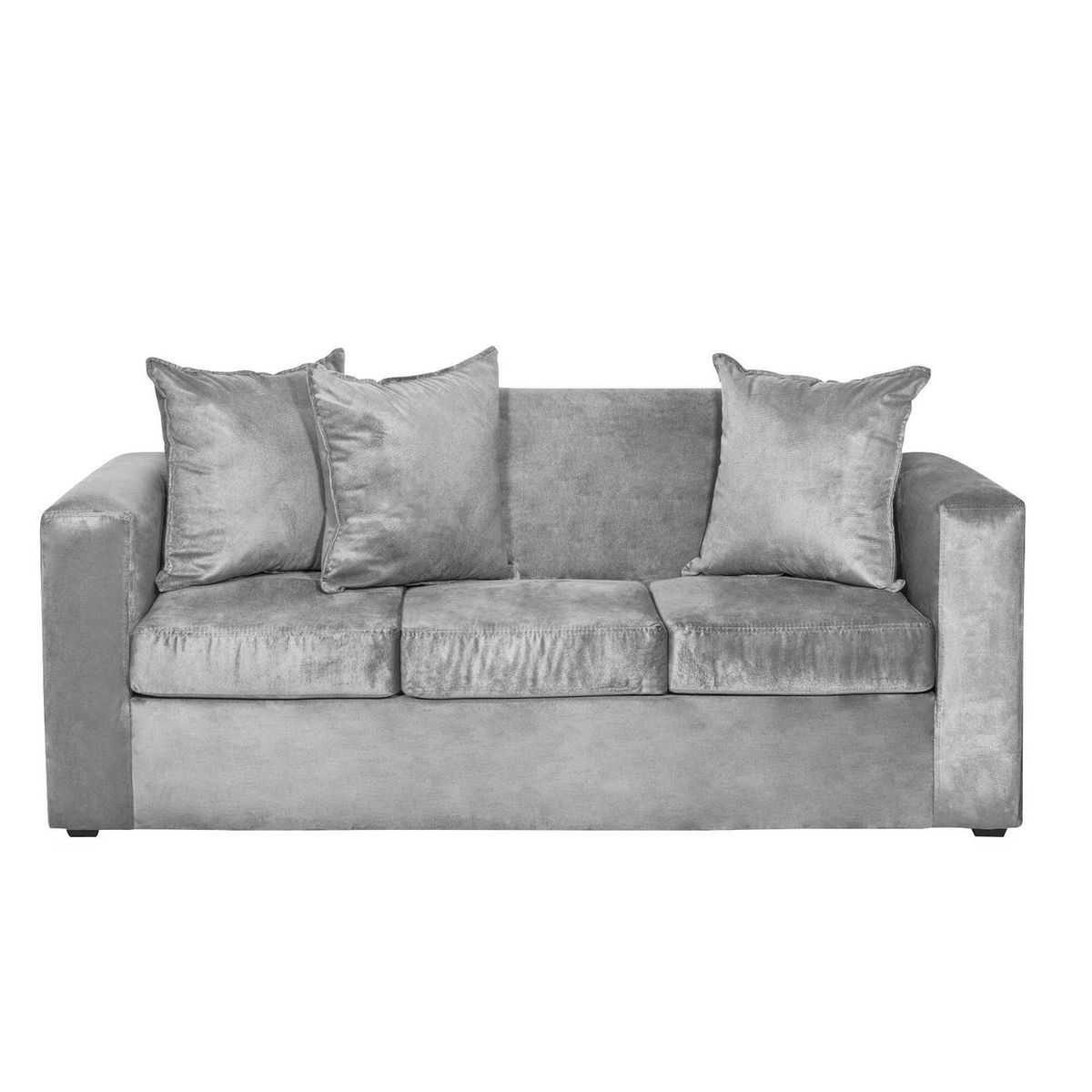 INTERMUEBLES - Living 3 cuerpos MARCO 186x94x80 cm Gris