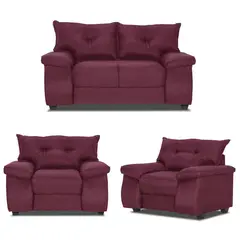 INTERMUEBLES - Living 4 cuerpos FORTALEZA 156x90x80 cm Rojo