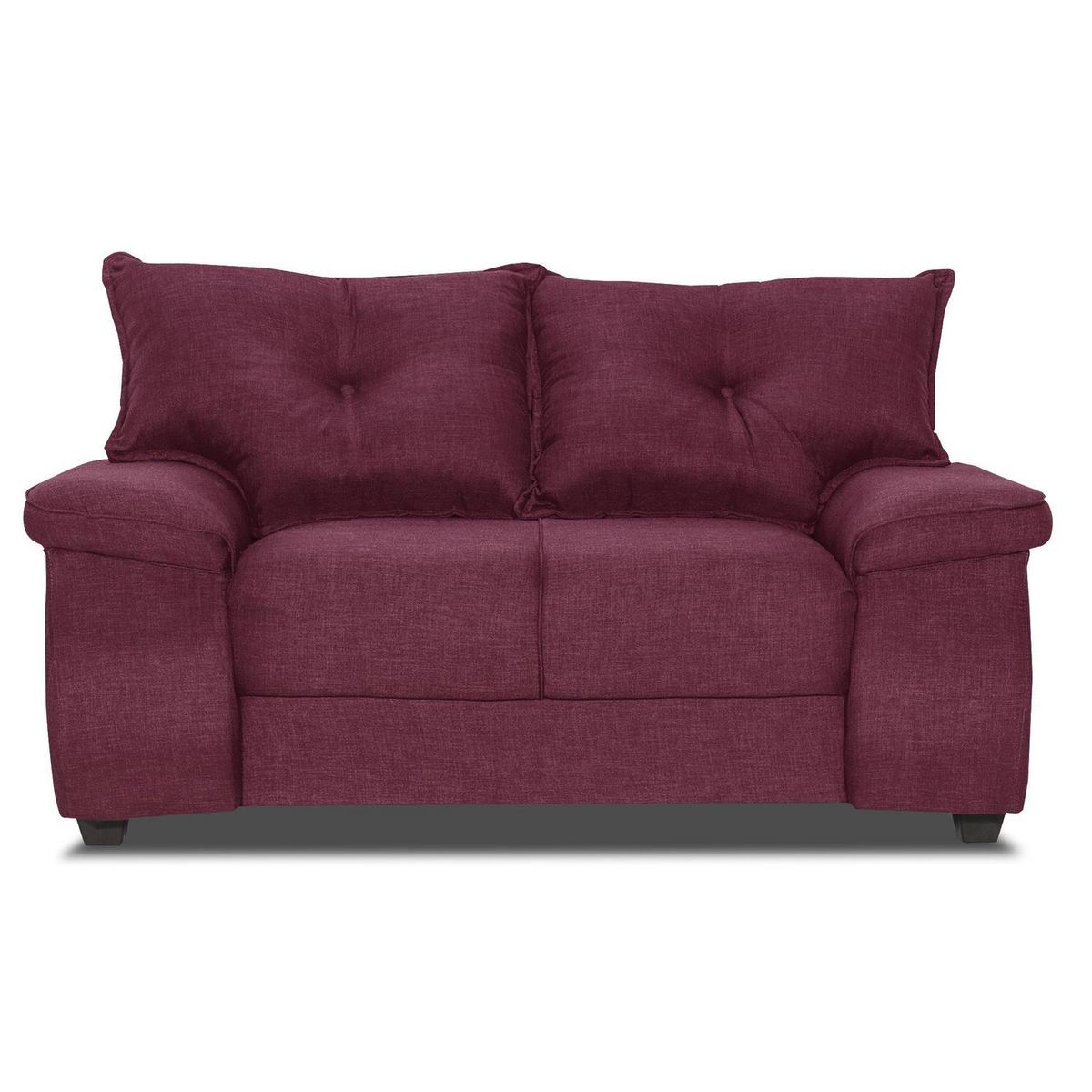 INTERMUEBLES - Living 4 cuerpos FORTALEZA 156x90x80 cm Burdeo