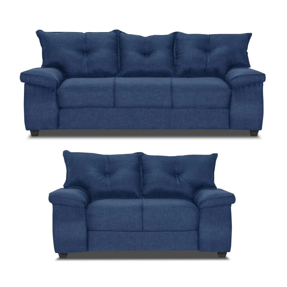 INTERMUEBLES - Living 5 cuerpos FORTALEZA 210x90x80 cm Azul