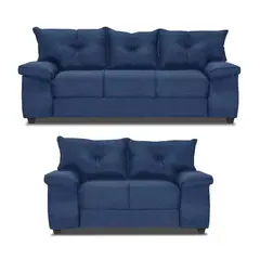 INNOVAMUEBLES - Living 5 cuerpos FORTALEZA 210x90x80 cm Azul