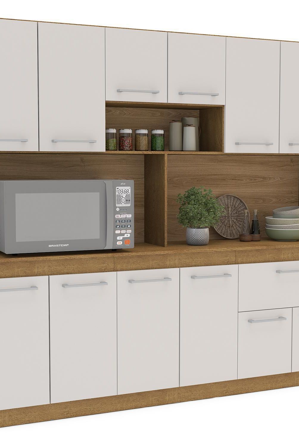 VEKKAHOME - Kit mueble de cocina 180 cm buck ligth
