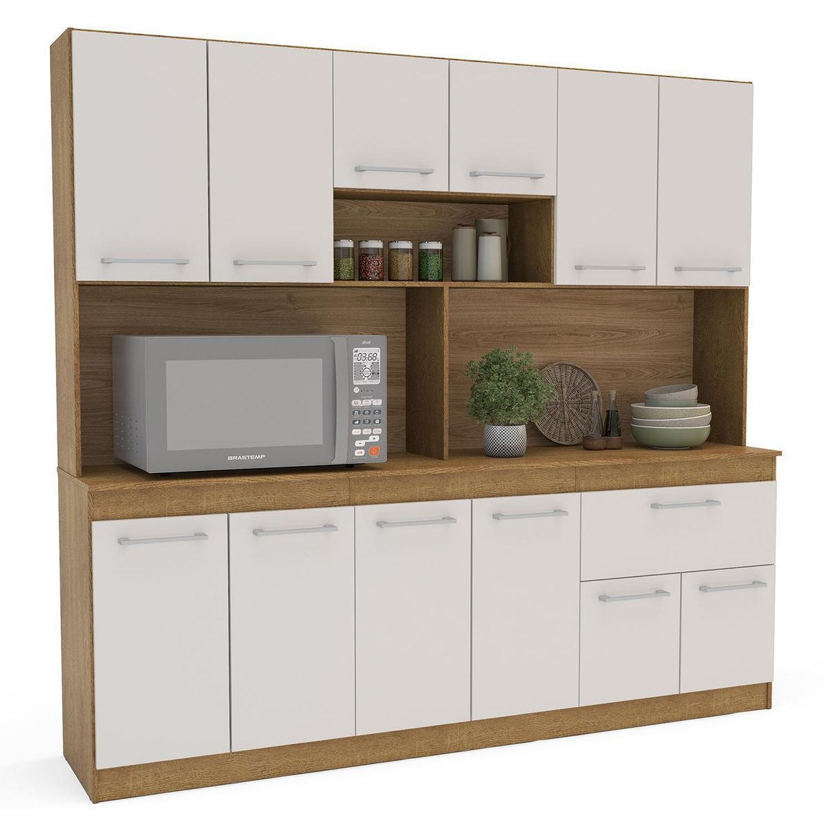 VEKKAHOME - Kit mueble de cocina 180 cm buck ligth