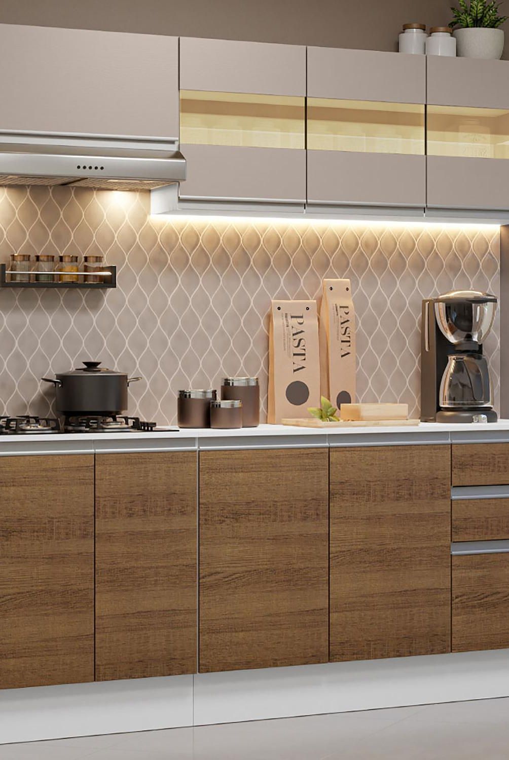 VEKKAHOME - Kit mueble de cocina 180 cm super smart