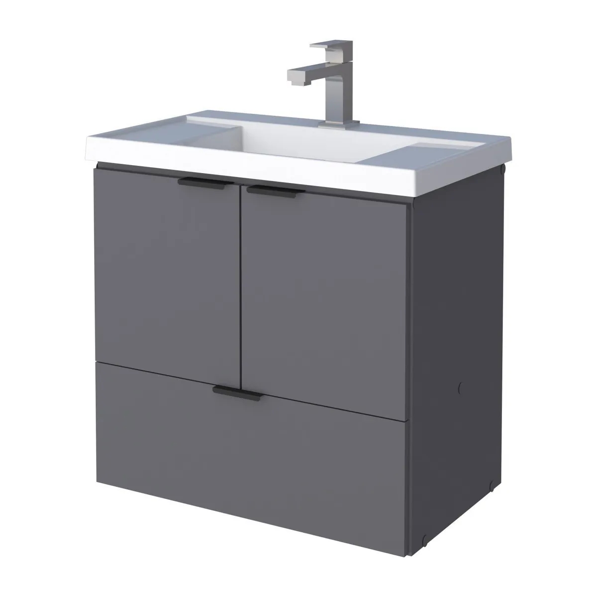 VEKKAHOME - Vanitorio aéreo Lis grey