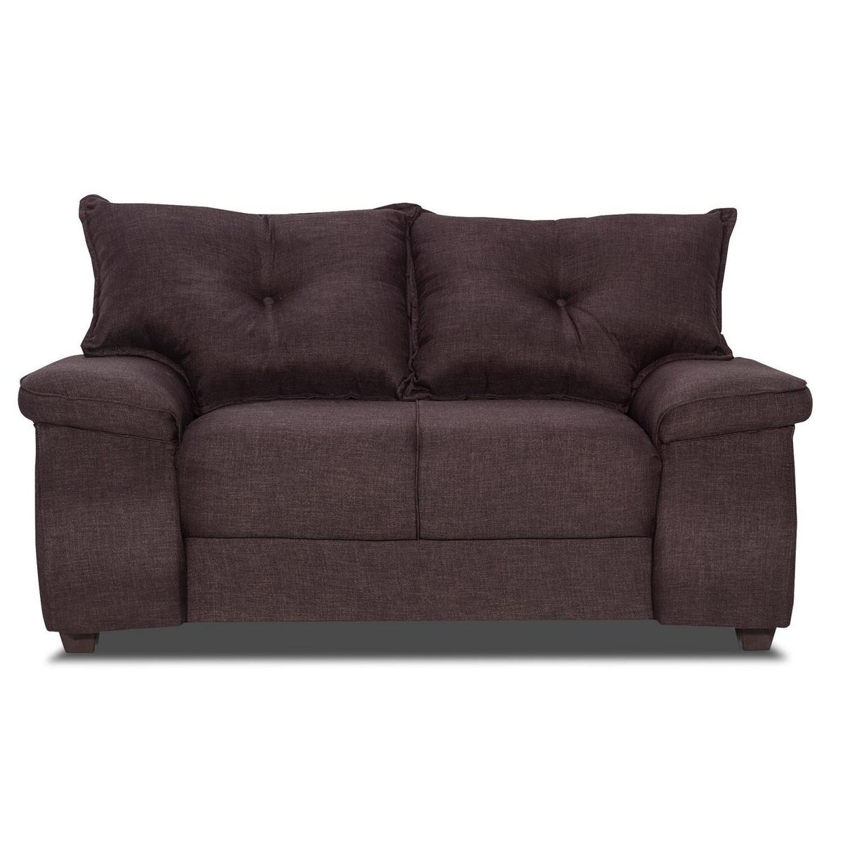 INTERMUEBLES - Living 2 cuerpos FORTALEZA 156x90x80 cm Chocolate