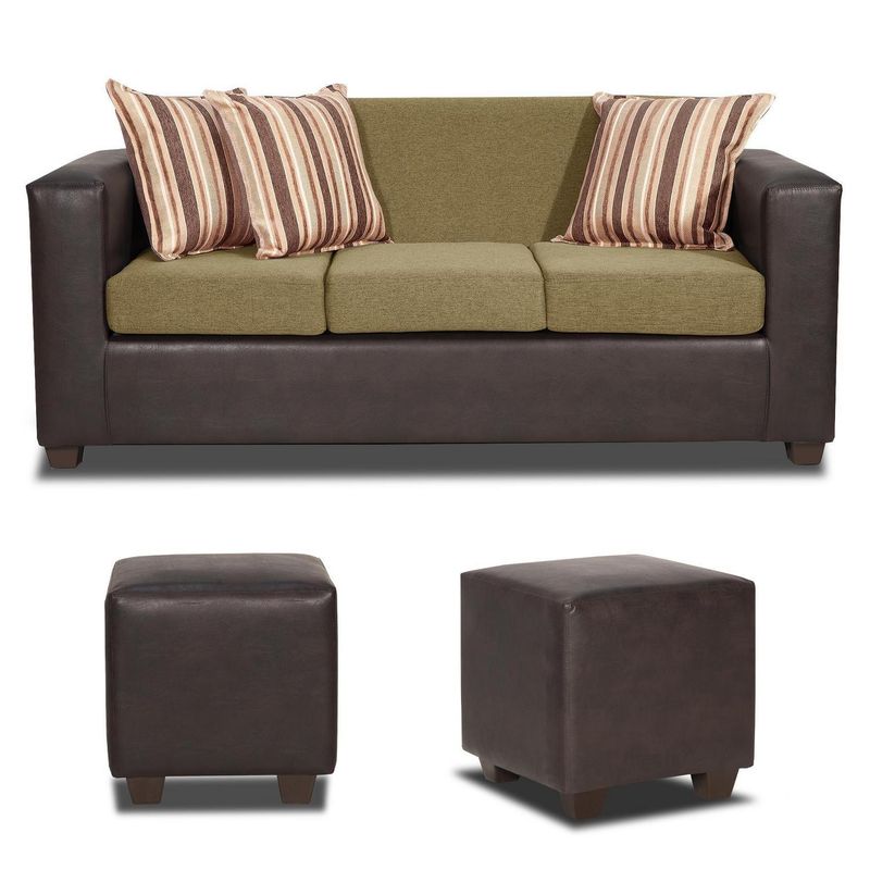 INNOVAMUEBLES - Living 5 cuerpos INVICTUS 186x87x80 cm Oro