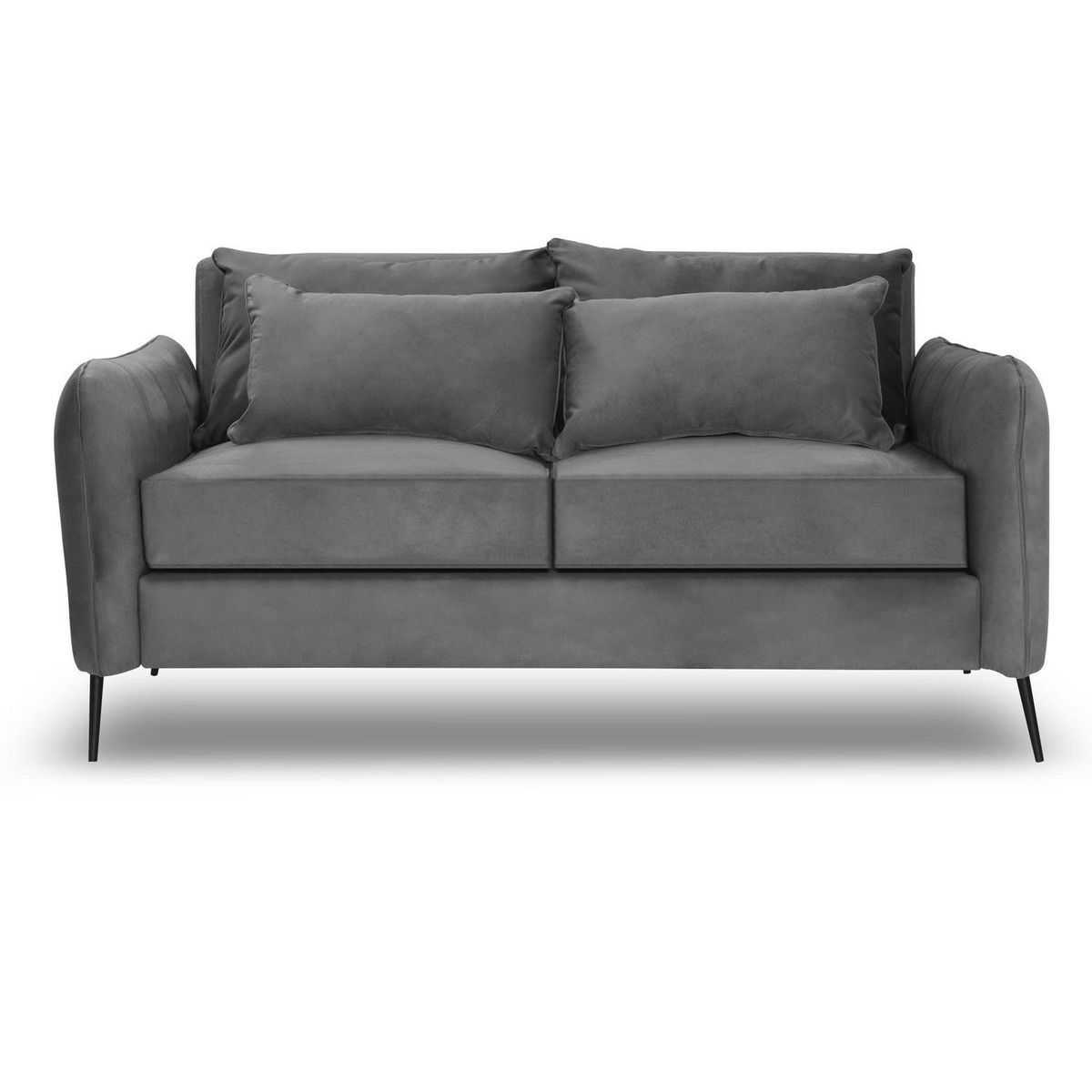 INTERMUEBLES - Sofá 2 cuerpos ITALIA 192x85x93 cm Gris