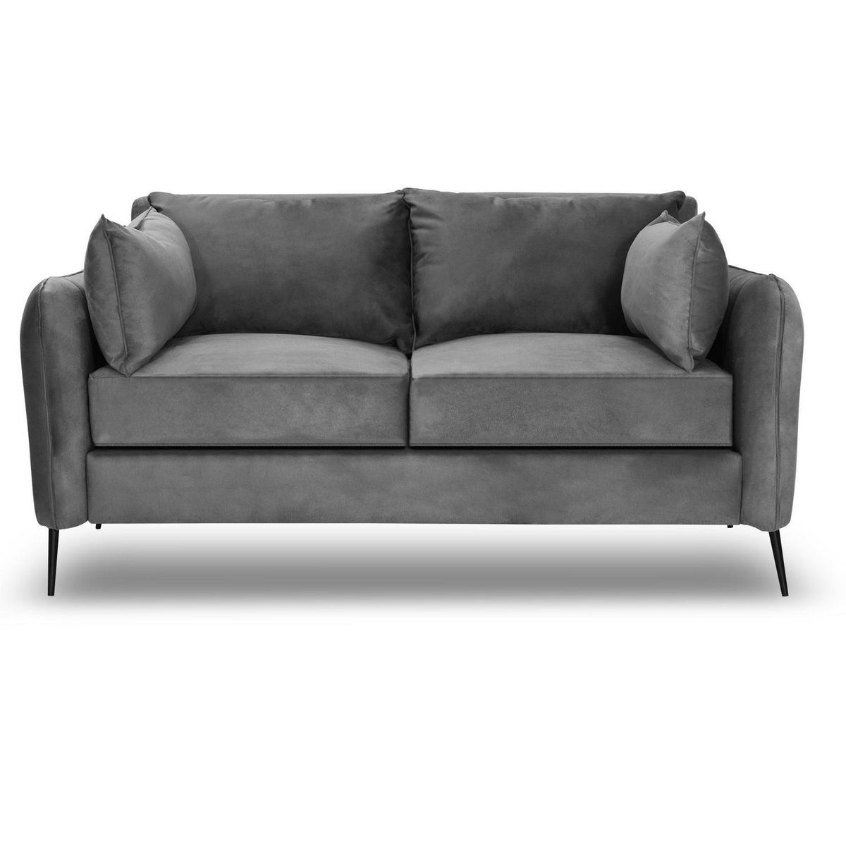 INTERMUEBLES - Sofá 2 cuerpos ITALIA 192x85x93 cm Gris
