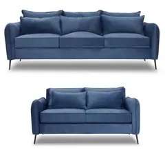 INNOVAMUEBLES - Living 3 cuerpos ITALIA 223x85x93 cm Azul