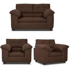 INNOVAMUEBLES - Living 2 cuerpos LIVERPOOL 154x97x85 cm Chocolate