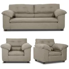 INTERMUEBLES - Living 5 cuerpos LIVERPOOL 215x97x85 cm Beige