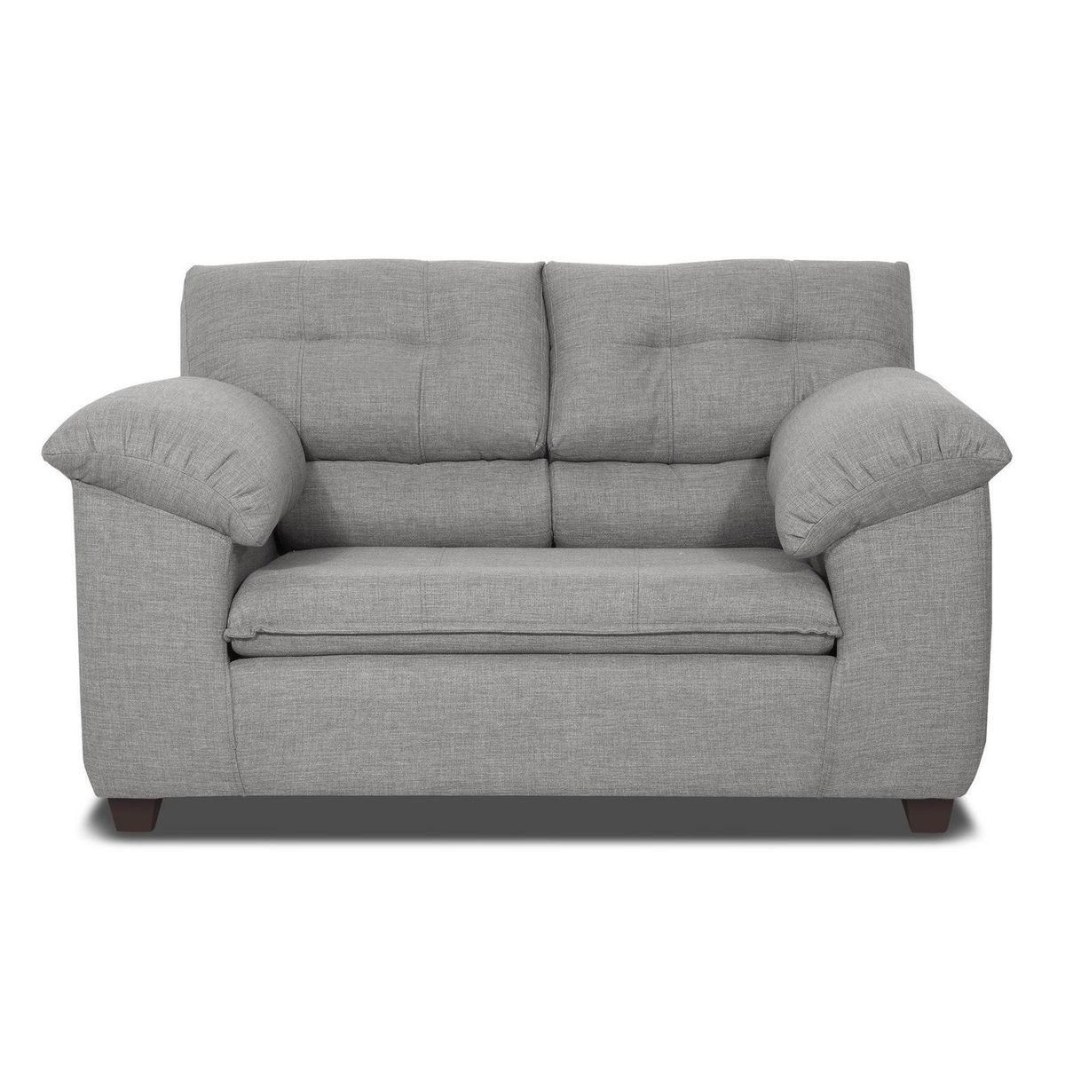 INTERMUEBLES - Living 2 cuerpos LIVERPOOL 154x97x85 cm Gris claro