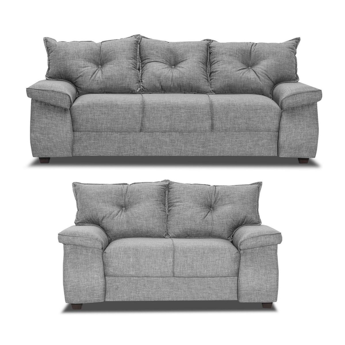 INTERMUEBLES - Living 3 cuerpos FORTALEZA 210x90x80 cm Chocolate