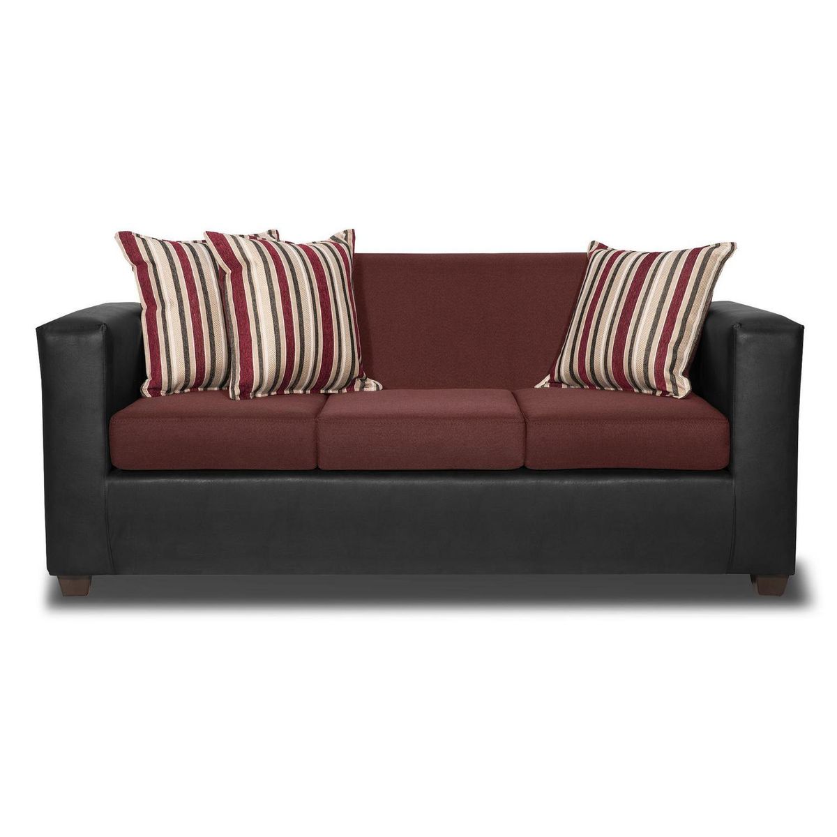 INTERMUEBLES - Living 5 cuerpos INVICTUS 186x87x80 cm Burdeo