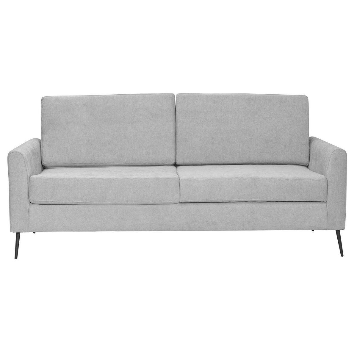 INTERMUEBLES - Sofá 2 cuerpos WASHINGTON 190x85x88 cm Gris claro