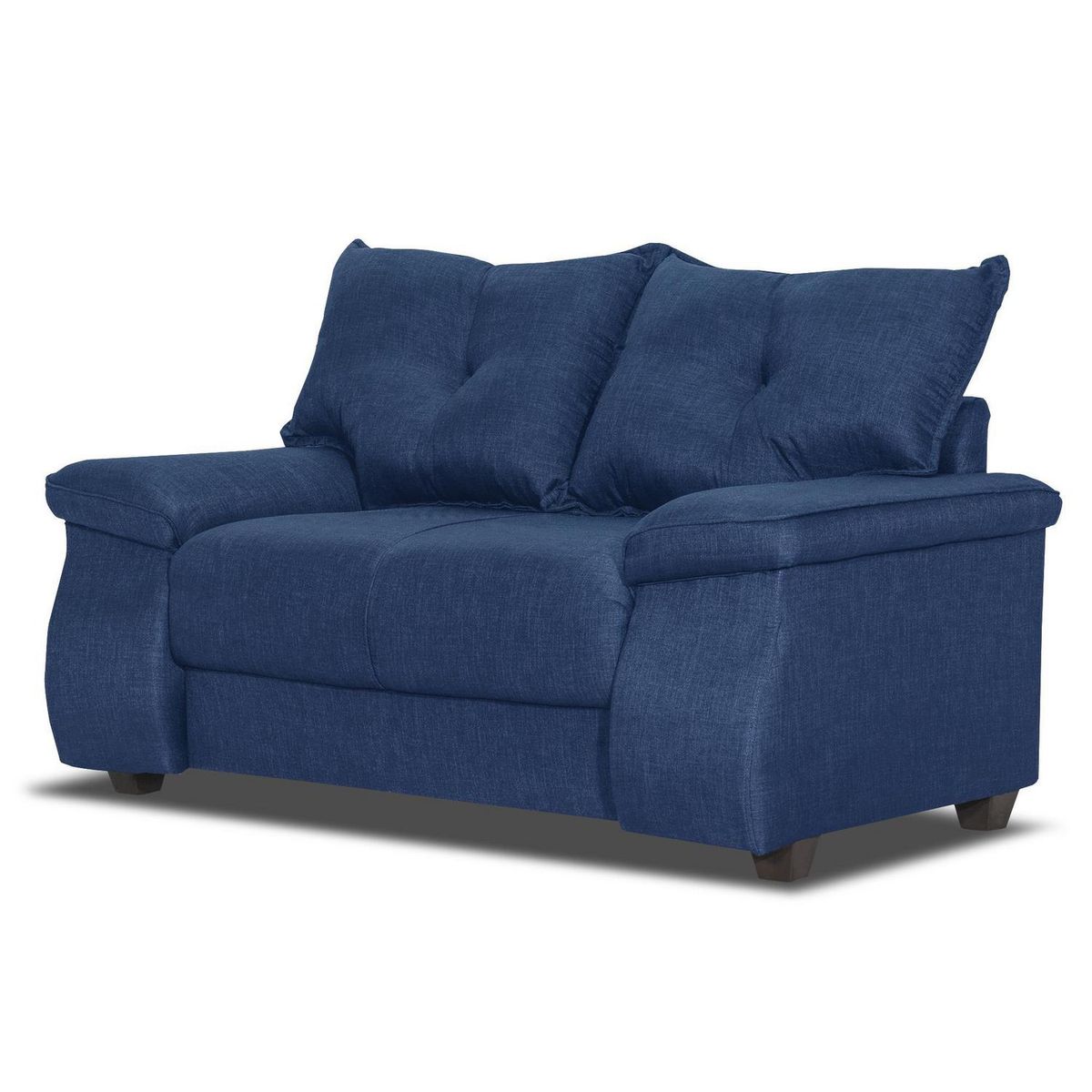 INTERMUEBLES - Sofá 2 cuerpos FORTALEZA 156x90x80 cm Azul