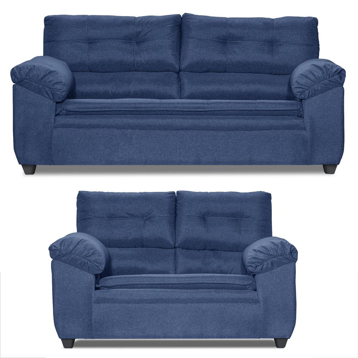INTERMUEBLES - Living 5 cuerpos LIVERPOOL 215x97x85 cm Azul