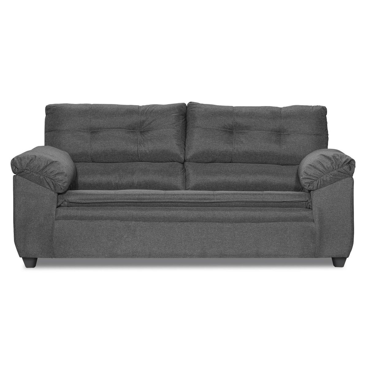 INTERMUEBLES - Living 5 cuerpos LIVERPOOL 215x97x85 cm Gris oscuro