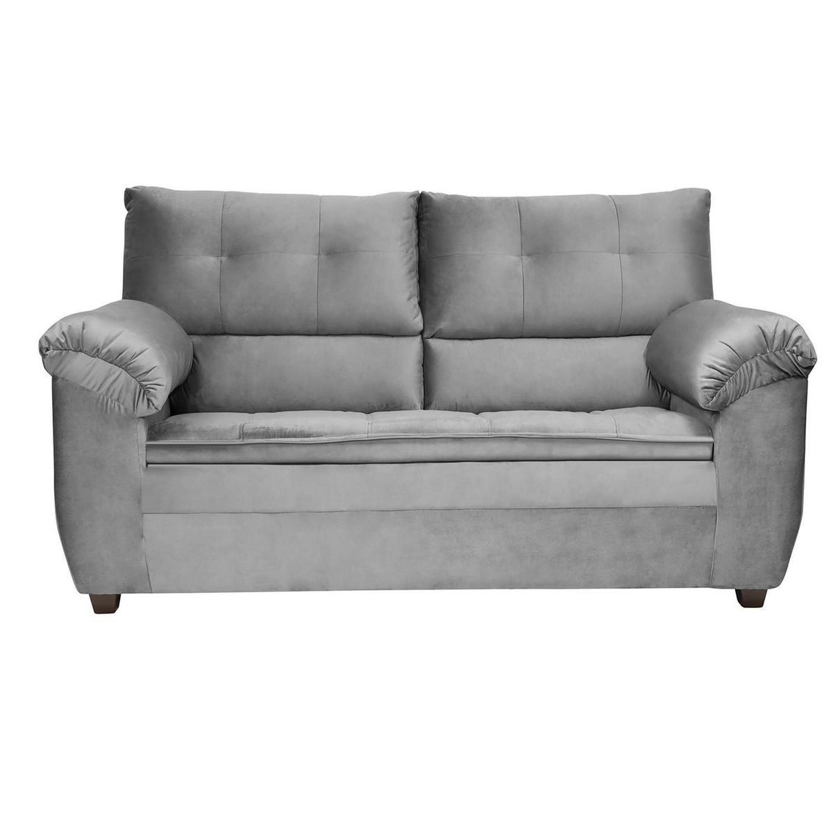 INTERMUEBLES - Sofá 2 cuerpos LIVERPOOL 154x97x85 cm Gris
