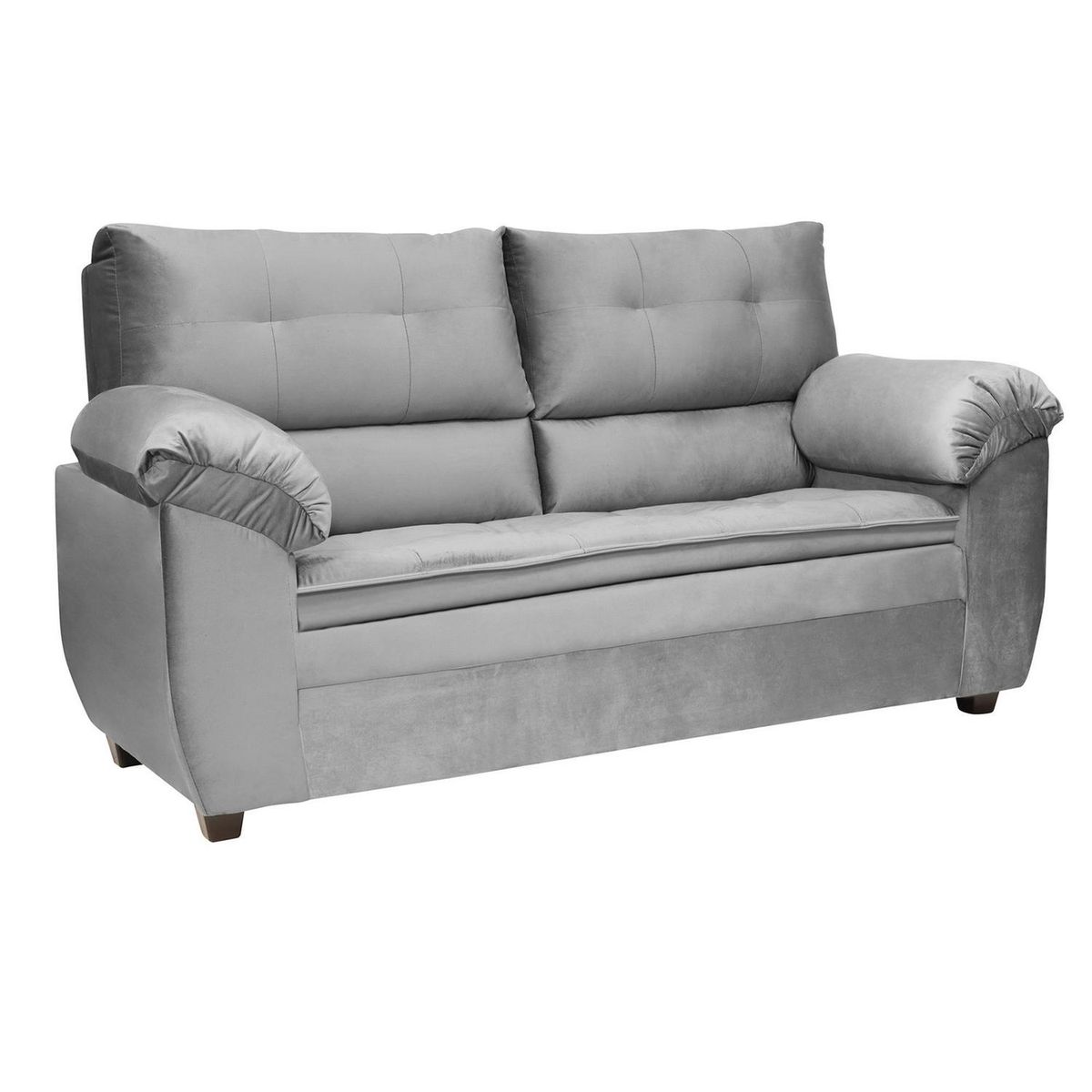 INTERMUEBLES - Sofá 2 cuerpos LIVERPOOL 154x97x85 cm Gris