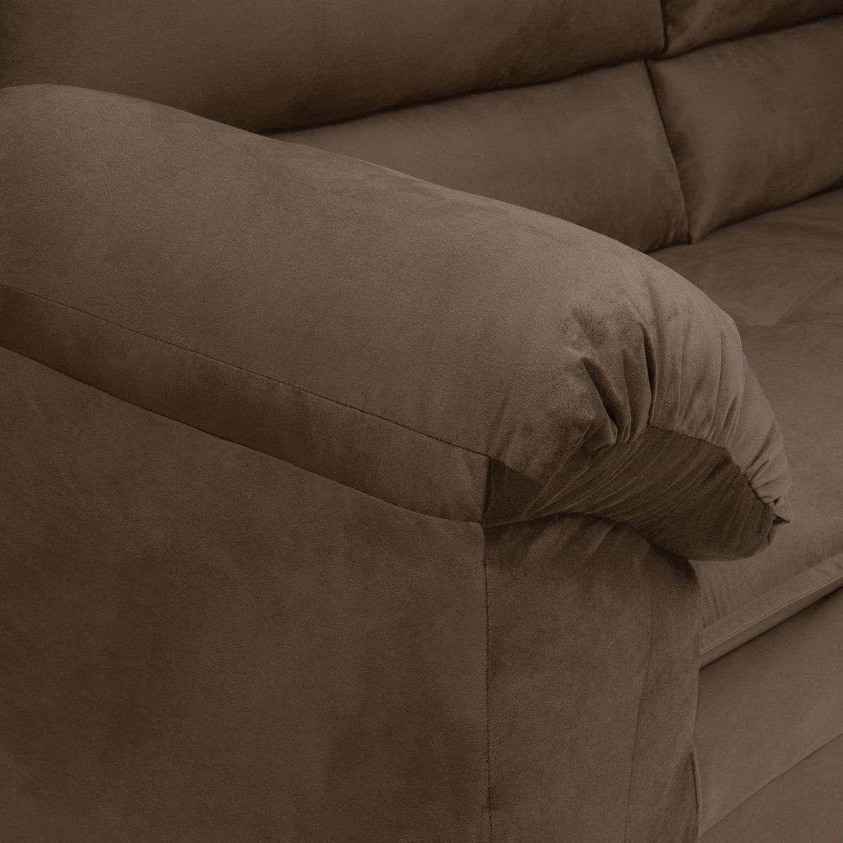 INTERMUEBLES - Sofá 2 cuerpos LIVERPOOL 154x97x85 cm Chocolate