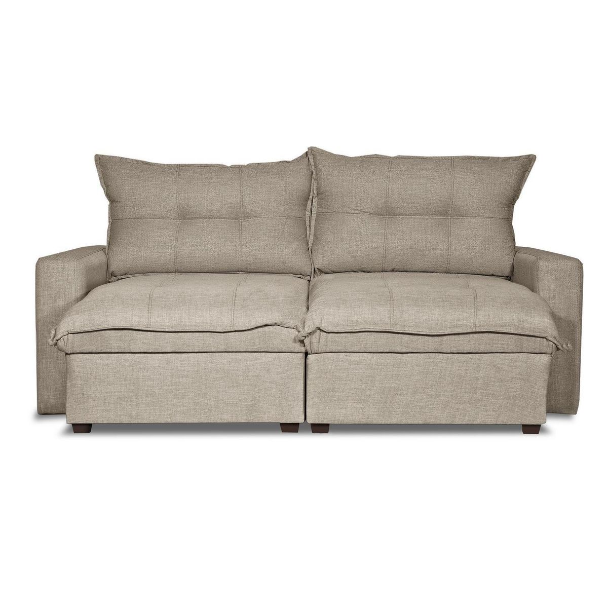 INTERMUEBLES - Sofá 2 cuerpos MAGESTIC 203x100x114 cm Beige