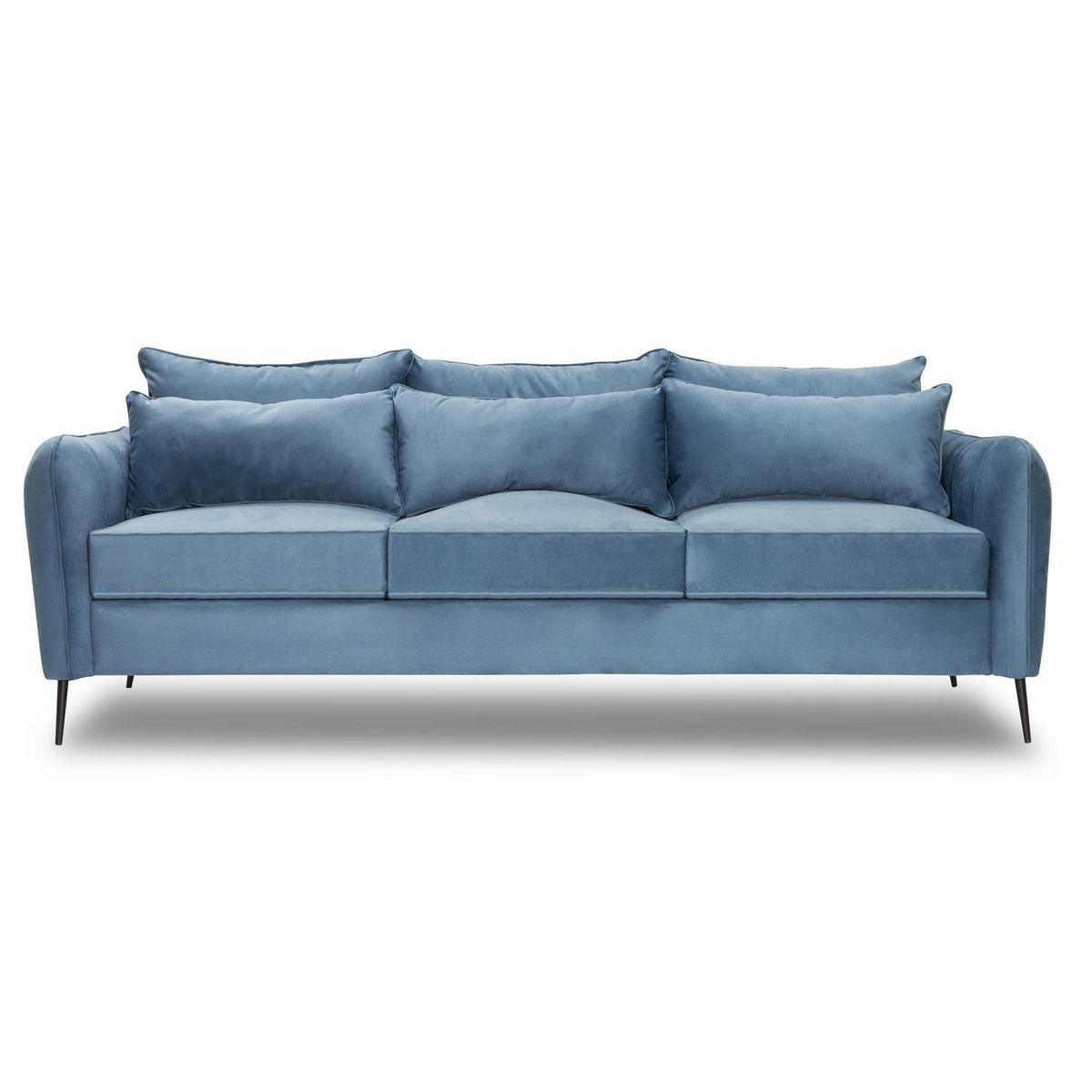 INTERMUEBLES - Living 5 cuerpos ITALIA 223x85x93 cm Petróleo