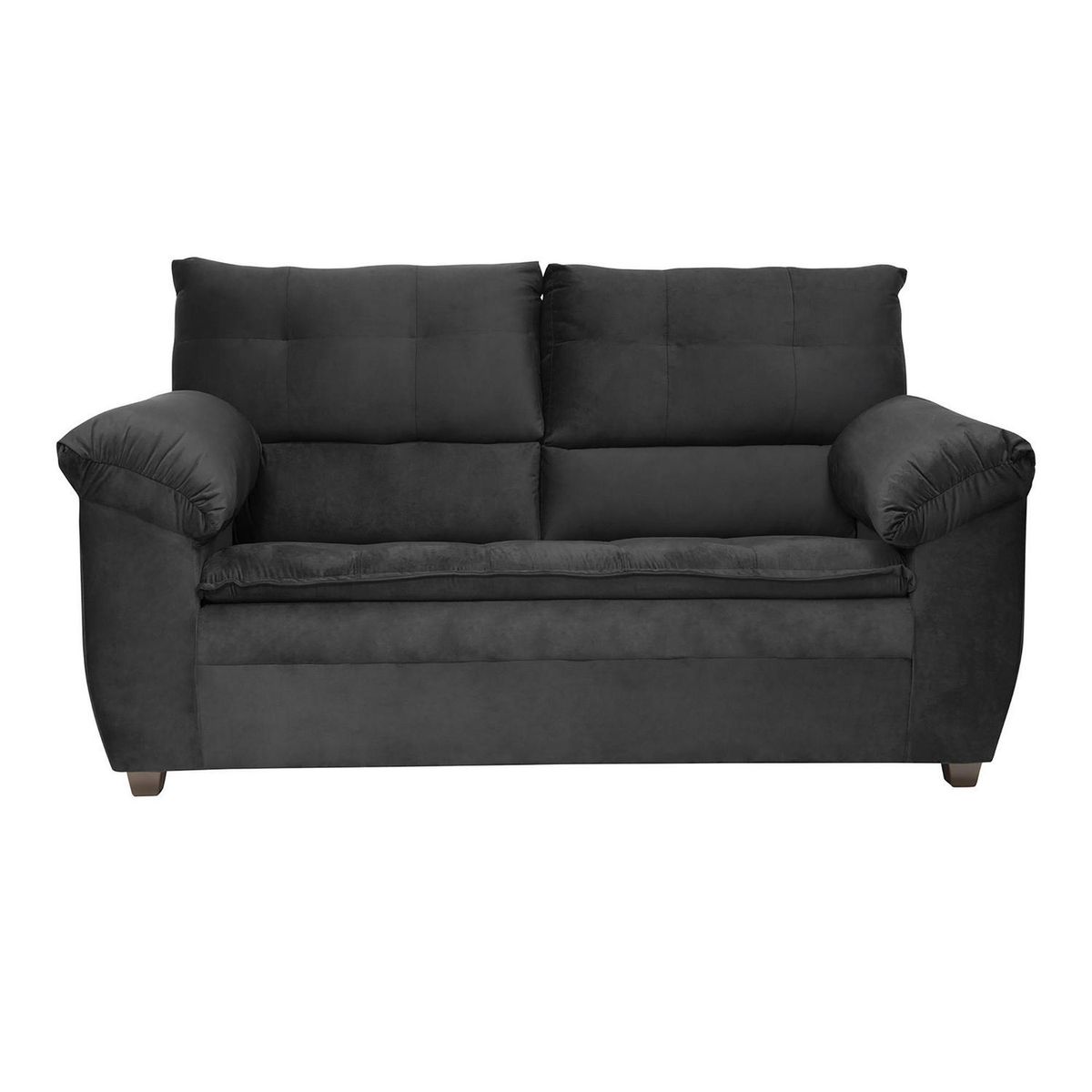 INTERMUEBLES - Living 4 cuerpos LIVERPOOL 154x97x85 cm Negro