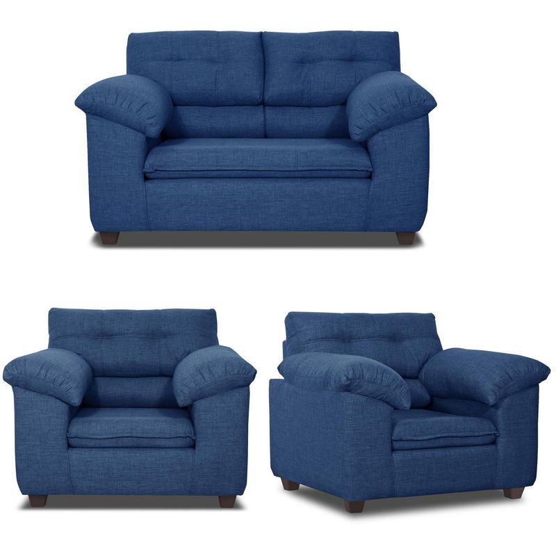 INNOVAMUEBLES - Living 4 cuerpos LIVERPOOL 154x97x85 cm Azul