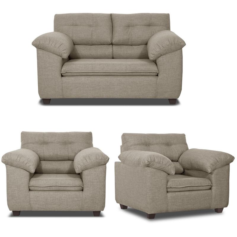 INNOVAMUEBLES - Living 2 cuerpos LIVERPOOL 154x97x85 cm Beige