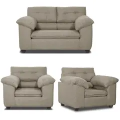 INNOVAMUEBLES - Living 2 cuerpos LIVERPOOL 154x97x85 cm Beige